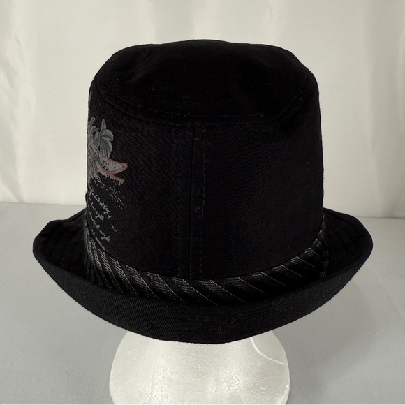 Granule Black Cotton Bucket Hat - Picture 3 of 6